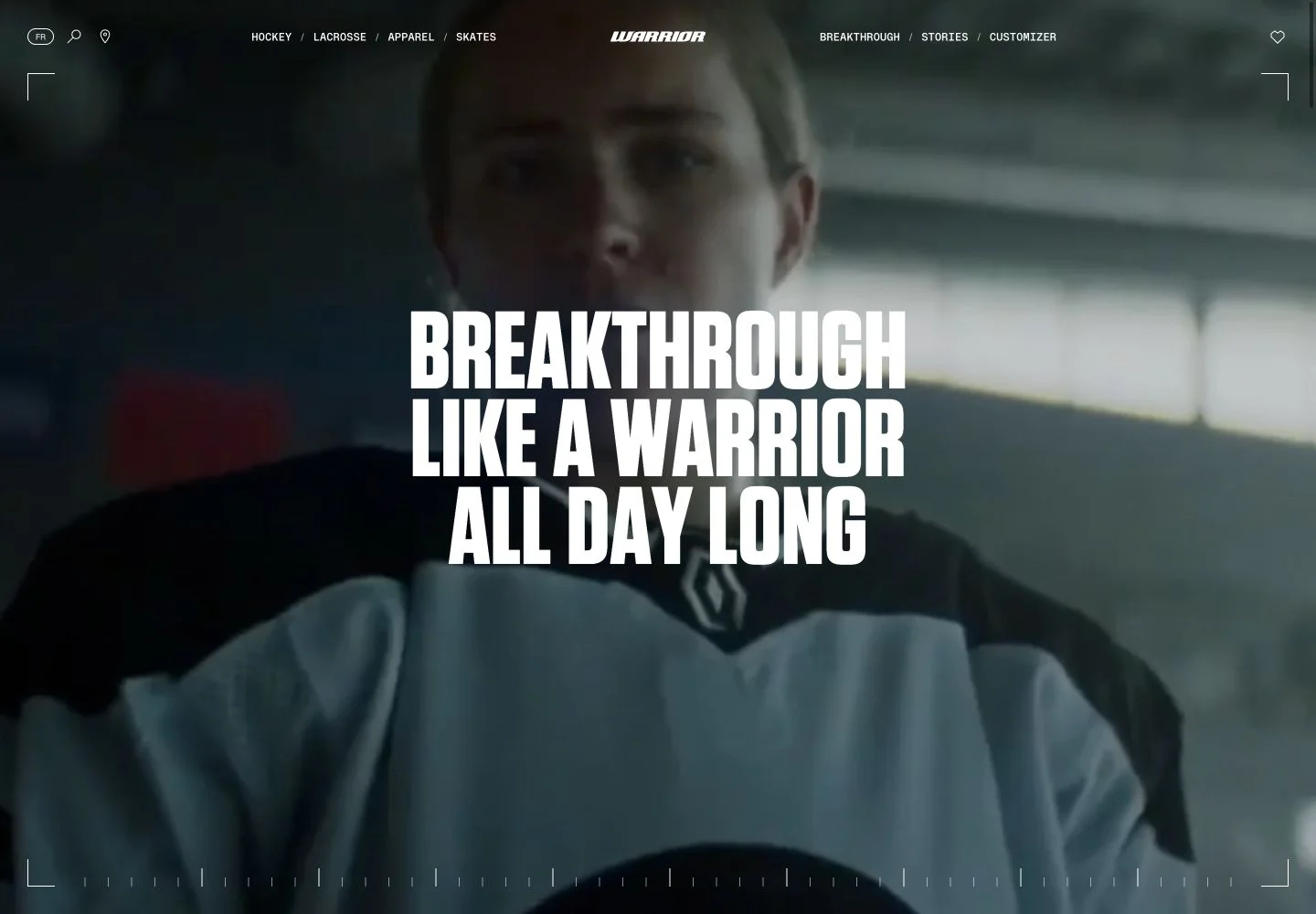 Current Warrior website homepage